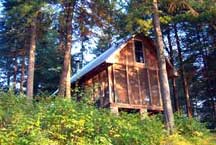 Pinecone Chalet in morning sun