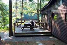 The Whitepine Cottage deck