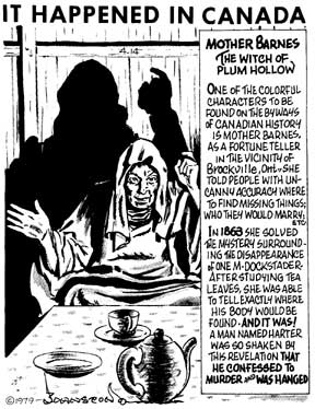 Elizabeth Barnes; The witch of Plum Hollow. Illustration by Gordon Johnston