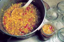 Homemade Corn Nugget Relish.  Photo by Linda Gabris