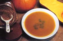 Old-fashioned wheat berry and squash soup