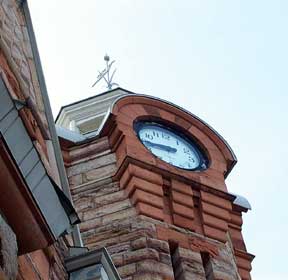 Arnprior Post Office clock tower. Photo by Lorie Lee Steiner
