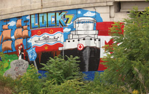 Mural at Lock 7, Welland Canal