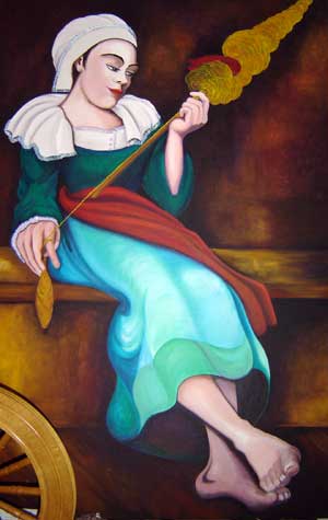 Rita Iriarte - Wool Spinning